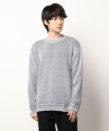 NICOLE CLUB FOR MEN | 配色クルーニット(ニット/セーター)