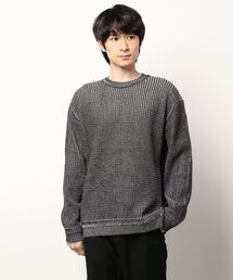 NICOLE CLUB FOR MEN | 配色クルーニット(ニット/セーター)