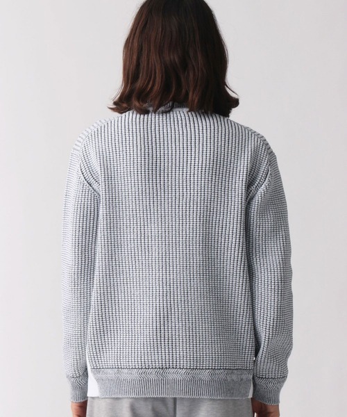 NICOLE CLUB FOR MEN（ニコルクラブフォーメン）の「配色クルーニット（ニット/セーター・メンズ・ホワイト×ブラック/ブラック×ホワイト・MEDIUM/LARGE/X-LARGE）」の11枚目の写真