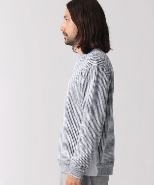 NICOLE CLUB FOR MEN（ニコルクラブフォーメン）の「配色クルーニット（ニット/セーター・メンズ・ホワイト×ブラック/ブラック×ホワイト・MEDIUM/LARGE/X-LARGE）」の10枚目の写真