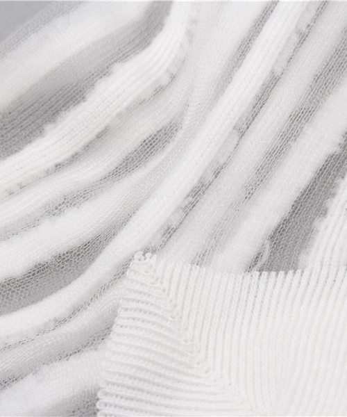 WEGO（ウィゴー）の「WEGO/ピンストライプシースルーソックス（ソックス/靴下・レディース・ホワイト/ブラック/イエロー/ピンク・FREE）」の7枚目の写真