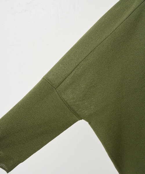 BEARDSLEY（ビアズリー）の「サラッとカーディガン（カーディガン/ボレロ・レディース・ブラック/ベージュ/グリーン/ライトグレー・FREE）」の8枚目の写真