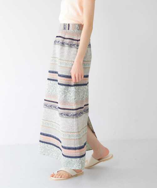 KBF（ケイビーエフ）の「Aラインジャガードスカート（スカート・レディース・グリーン系その他/ブルー系その他・ONE）」の7枚目の写真