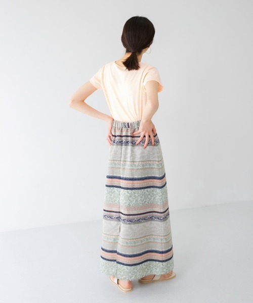 KBF（ケイビーエフ）の「Aラインジャガードスカート（スカート・レディース・グリーン系その他/ブルー系その他・ONE）」の4枚目の写真