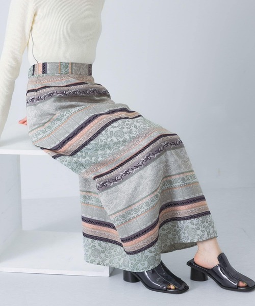 KBF（ケイビーエフ）の「Aラインジャガードスカート（スカート・レディース・グリーン系その他/ブルー系その他・ONE）」の16枚目の写真