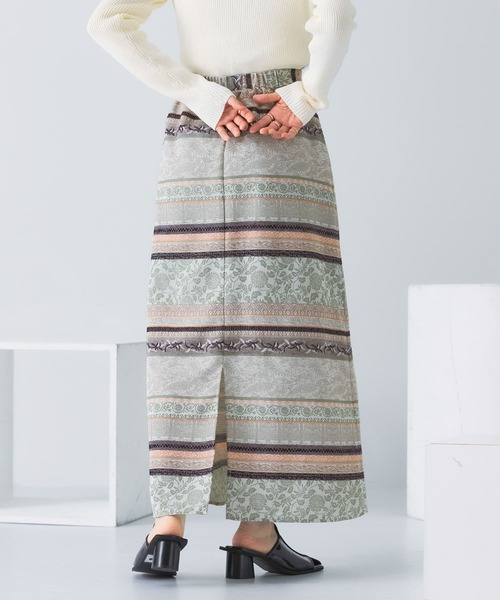 KBF（ケイビーエフ）の「Aラインジャガードスカート（スカート・レディース・グリーン系その他/ブルー系その他・ONE）」の14枚目の写真