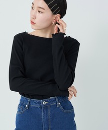 earth music&ecology | リブメロートップス(Tシャツ/カットソー)