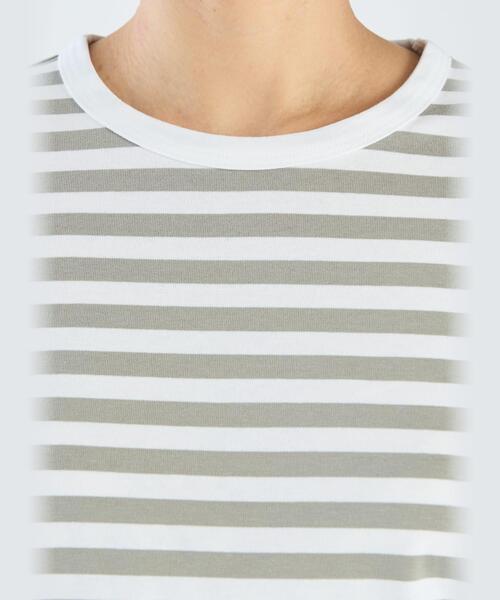 agnes b.（アニエスベー）の「J008 TS ボーダーTシャツ（Tシャツ/カットソー・レディース・グレー系その他・1/2/3）」の12枚目の写真