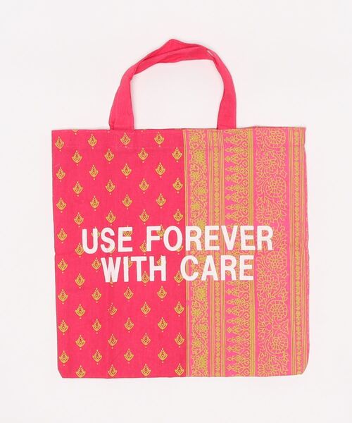 チャイハネ（チャイハネ）の「【チャイハネ】ハクリィミニエコバッグ（エコバッグ/サブバッグ・レディース・ホワイト/ブラック/パープル/ピンク/イエロー/ブルー・FREE）」の6枚目の写真