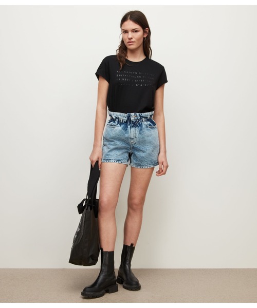 ALLSAINTS（オールセインツ）の「ADDRESS ANNA TEE | アドレス アナ Tシャツ（Tシャツ/カットソー・レディース・ブラック・4/8/6/10）」の4枚目の写真