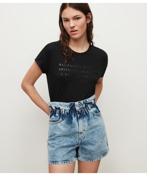ALLSAINTS（オールセインツ）の「ADDRESS ANNA TEE | アドレス アナ Tシャツ（Tシャツ/カットソー・レディース・ブラック・4/8/6/10）」の5枚目の写真