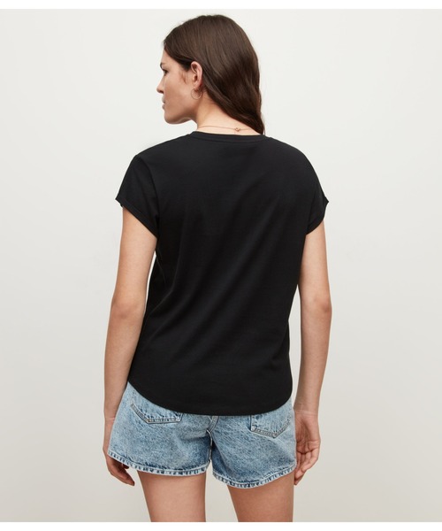 ALLSAINTS（オールセインツ）の「ADDRESS ANNA TEE | アドレス アナ Tシャツ（Tシャツ/カットソー・レディース・ブラック・4/8/6/10）」の6枚目の写真
