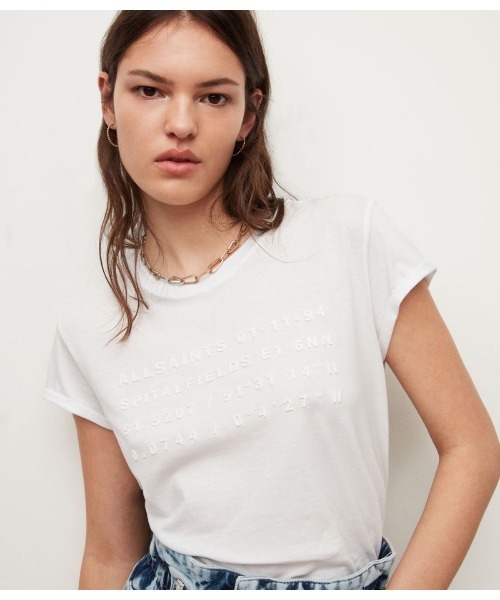 ALLSAINTS（オールセインツ）の「ADDRESS ANNA TEE | アドレス アナ Tシャツ（Tシャツ/カットソー・レディース・ブラック・4/8/6/10）」の7枚目の写真