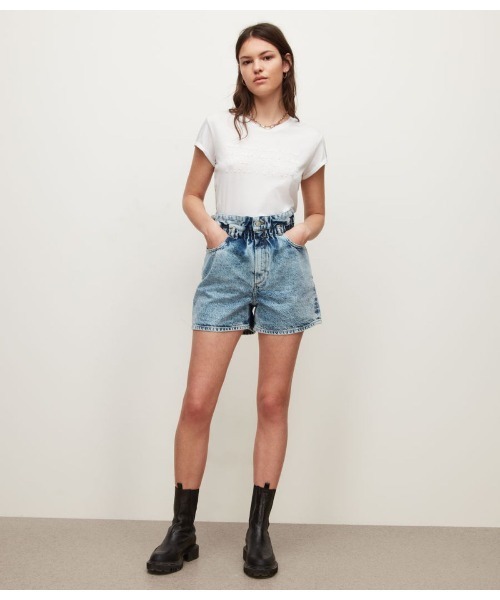 ALLSAINTS（オールセインツ）の「ADDRESS ANNA TEE | アドレス アナ Tシャツ（Tシャツ/カットソー・レディース・ブラック・4/8/6/10）」の9枚目の写真