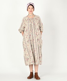 45R（フォーティファイブアール）の「二重織かごフラワーのドレス