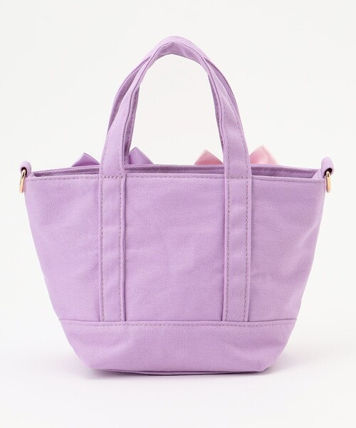 ANY（エニィ）の「2WAYリボン ショルダーバック（ショルダーバッグ・キッズ・ネイビー系/ライラック系・F）」の5枚目の写真