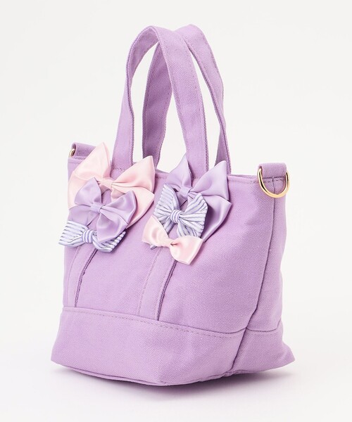 ANY（エニィ）の「2WAYリボン ショルダーバック（ショルダーバッグ・キッズ・ネイビー系/ライラック系・F）」の6枚目の写真