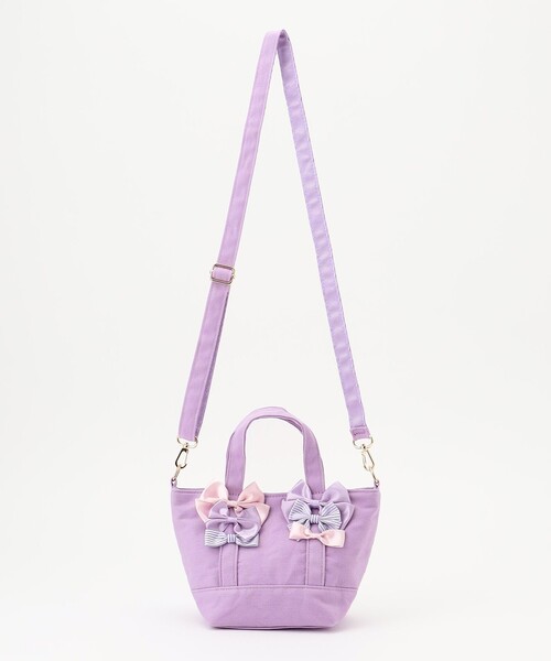 ANY（エニィ）の「2WAYリボン ショルダーバック（ショルダーバッグ・キッズ・ネイビー系/ライラック系・F）」の11枚目の写真