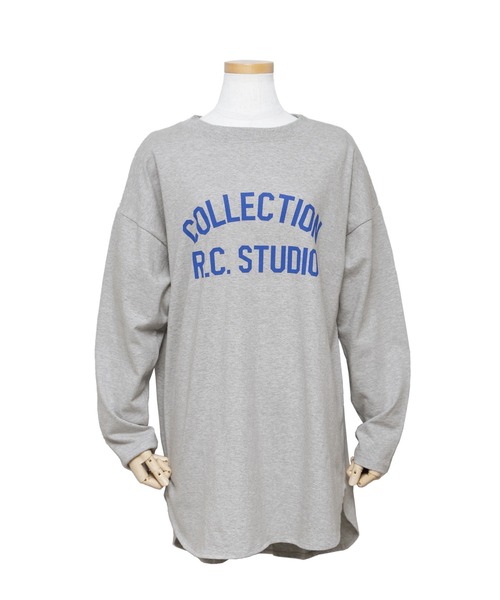 reca(レカ)の「ロゴプリントロンTシャツ(Tシャツ/カットソー・レディース・ベージュ/グレー/アイボリー・FREE)」の7枚目の写真