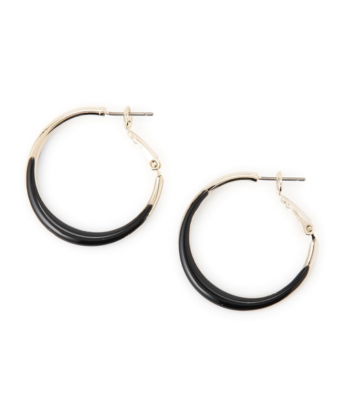 green label relaxing(グリーンレーベルリラクシング)の「GC EPOフープ/ピアス(ピアス(両耳用)・レディース・オフホワイト/ブラック/ライトピンク/ライトブルー・フリー)」の3枚目の写真