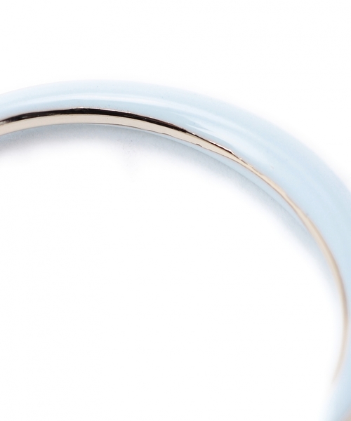 green label relaxing(グリーンレーベルリラクシング)の「GC EPOフープ/ピアス(ピアス(両耳用)・レディース・オフホワイト/ブラック/ライトピンク/ライトブルー・フリー)」の7枚目の写真