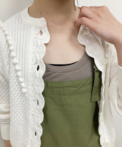 IENA LA BOUCLE(イエナラブークル)の「IENA LA BOUCLE スーピマ強撚テレコロングタンクトップ◆(タンクトップ・レディース・チャコールグレー/イエロー/アイボリー・FREE)」の19枚目の写真