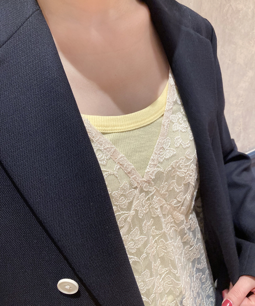 IENA LA BOUCLE(イエナラブークル)の「IENA LA BOUCLE スーピマ強撚テレコロングタンクトップ◆(タンクトップ・レディース・チャコールグレー/イエロー/アイボリー・FREE)」の22枚目の写真