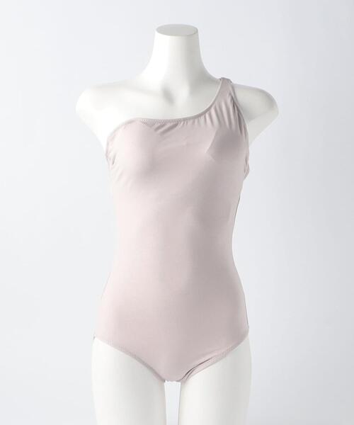 UNITED ARROWS（ユナイテッドアローズ）の「＜PROTAGONISTA（プロタゴニスタ）＞ワンショルダー ワンピース（水着・レディース・ベージュ・FREE）」の3枚目の写真