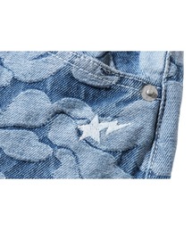 希少 A BATHING APE デニム ジーンズ カモ柄 迷彩 ロゴ XL 希少