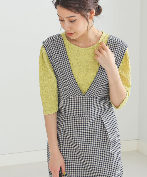 BEAMS HEART（ビームスハート）の「BEAMS HEART / ボリュームスリーブ プルオーバー（Tシャツ/カットソー・レディース・ホワイト系その他5/ケリー/パープル系その他5・FREE）」の8枚目の写真