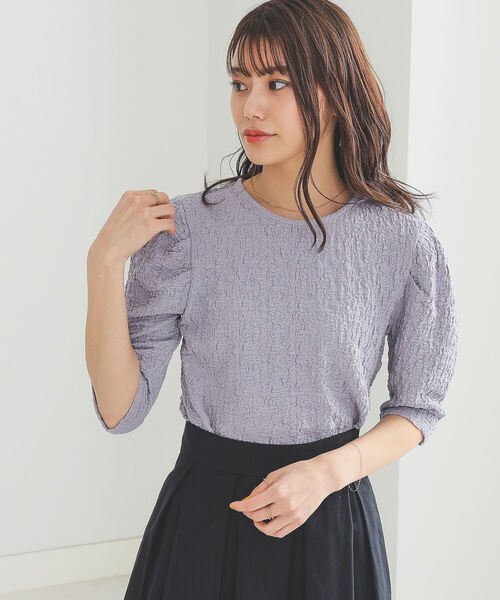 BEAMS HEART（ビームスハート）の「BEAMS HEART / ボリュームスリーブ プルオーバー（Tシャツ/カットソー・レディース・ホワイト系その他5/ケリー/パープル系その他5・FREE）」の11枚目の写真