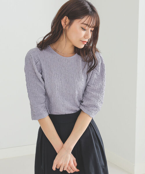 BEAMS HEART（ビームスハート）の「BEAMS HEART / ボリュームスリーブ プルオーバー（Tシャツ/カットソー・レディース・ホワイト系その他5/ケリー/パープル系その他5・FREE）」の12枚目の写真