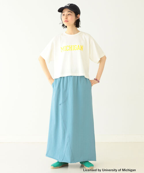 BEAMS BOY(ビームスボーイ)の「BEAMS BOY / US カレッジ Tシャツ 22SS(Tシャツ/カットソー・レディース・ホワイト/ブラック/ナチュラル・ONE SIZE)」の5枚目の写真