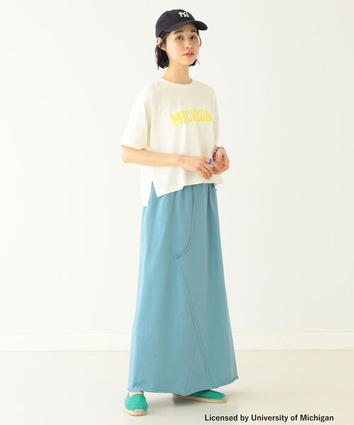 BEAMS BOY(ビームスボーイ)の「BEAMS BOY / US カレッジ Tシャツ 22SS(Tシャツ/カットソー・レディース・ホワイト/ブラック/ナチュラル・ONE SIZE)」の6枚目の写真