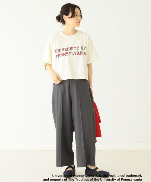 BEAMS BOY(ビームスボーイ)の「BEAMS BOY / US カレッジ Tシャツ 22SS(Tシャツ/カットソー・レディース・ホワイト/ブラック/ナチュラル・ONE SIZE)」の8枚目の写真