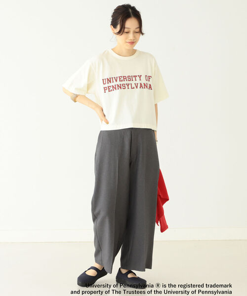 BEAMS BOY(ビームスボーイ)の「BEAMS BOY / US カレッジ Tシャツ 22SS(Tシャツ/カットソー・レディース・ホワイト/ブラック/ナチュラル・ONE SIZE)」の9枚目の写真