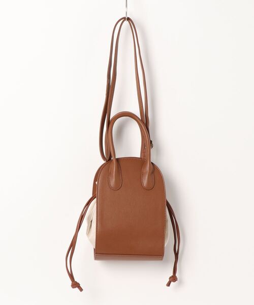 ehka sopo（エヘカソポ）の「コンビ巾着ショルダーバッグ（ショルダーバッグ・レディース・ブラック/ブラウン/キャメル・ﾌﾘ-）」の4枚目の写真