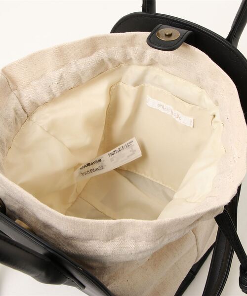 ehka sopo（エヘカソポ）の「コンビ巾着ショルダーバッグ（ショルダーバッグ・レディース・ブラック/ブラウン/キャメル・ﾌﾘ-）」の7枚目の写真