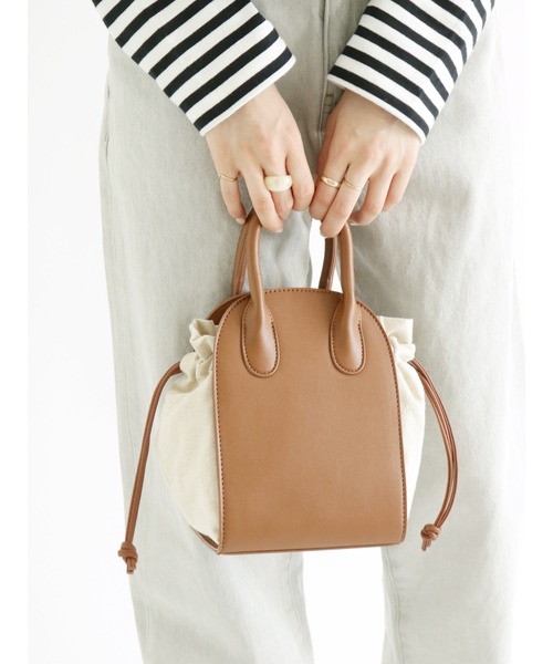 コンビ巾着ショルダーバッグ ショルダーバッグ Ehka Sopo エヘカソポ のファッション通販 Zozotown