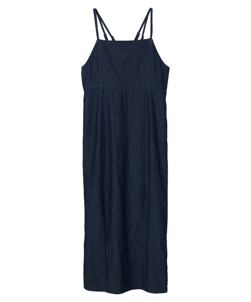 earth music&ecology（アースミュージックアンドエコロジー）の「デニムキャミワンピース（ワンピース・レディース・ブラック/インディゴブルー・FREE）」の18枚目の写真