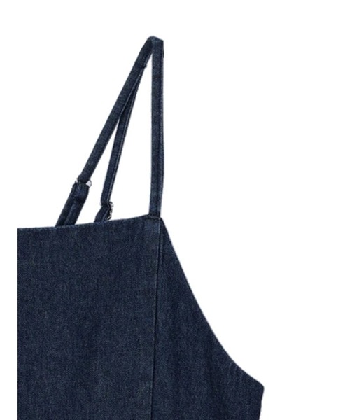 earth music&ecology（アースミュージックアンドエコロジー）の「デニムキャミワンピース（ワンピース・レディース・ブラック/インディゴブルー・FREE）」の14枚目の写真