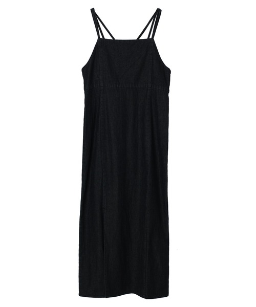 earth music&ecology（アースミュージックアンドエコロジー）の「デニムキャミワンピース（ワンピース・レディース・ブラック/インディゴブルー・FREE）」の19枚目の写真