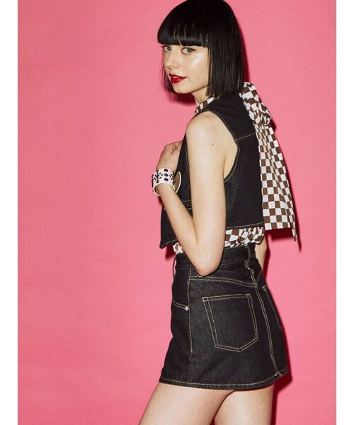 jouetie（ジュエティ）の「コンパクトベスト（ベスト・レディース・ブルー/ブラック・MEDIUM）」の7枚目の写真