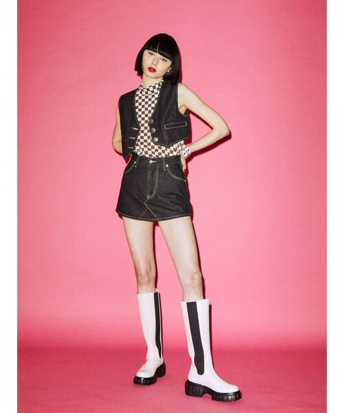 jouetie（ジュエティ）の「コンパクトベスト（ベスト・レディース・ブルー/ブラック・MEDIUM）」の8枚目の写真