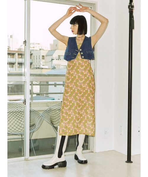 jouetie（ジュエティ）の「コンパクトベスト（ベスト・レディース・ブルー/ブラック・MEDIUM）」の13枚目の写真