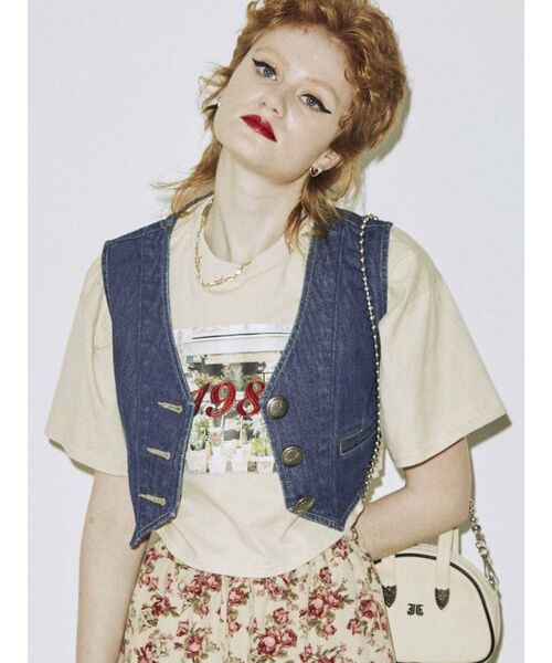 jouetie（ジュエティ）の「コンパクトベスト（ベスト・レディース・ブルー/ブラック・MEDIUM）」の15枚目の写真