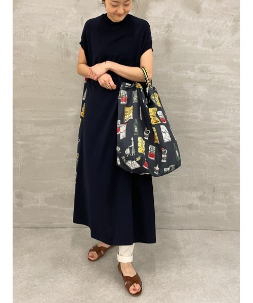 BEARDSLEY（ビアズリー）の「MarketエコBAG（トートバッグ・レディース・ネイビー・FREE）」の5枚目の写真