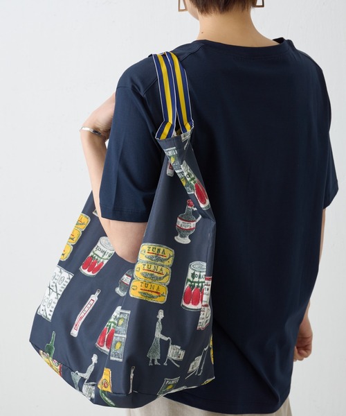BEARDSLEY（ビアズリー）の「MarketエコBAG（トートバッグ・レディース・ネイビー・FREE）」の7枚目の写真