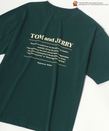 Tom＆Jerry | Tom＆Jerry/トム＆ジェリー フロントサガラ ワンポイント刺繍 バックプリント リンガー ビッグシルエットＴシャツ(Tシャツ/カットソー)