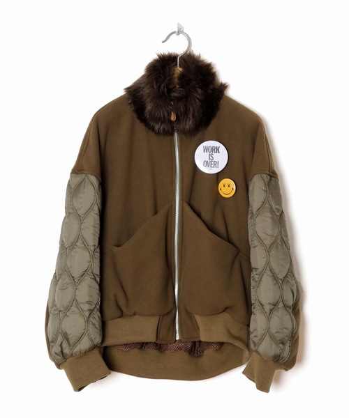 bedsidedrama（ベットサイドドラマ）の「Big Pocket Hunter Blouson（ブルゾン・レディース・カーキ/ブラック・2/1）」の11枚目の写真